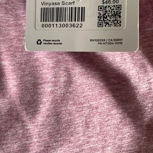 Lululemon Vinyasa Scarf Rulu Heathered Pink Taupe